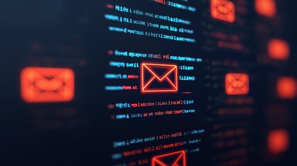 High-Tech Email Interface with Automated Features