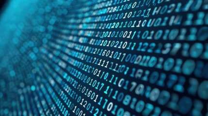 a closeup of code highlights data security, showcasing software development through intricate digita