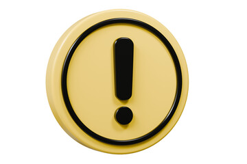 Wall Mural - 3d warning caution icon sign symbol isolated on purple background. error alert safety concept.3d min