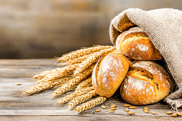 Freshly baked, golden keto-friendly bread rolls made from almond flour, resting on a rustic wooden board