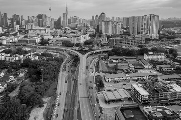 view of beautiful kuala lumpur city