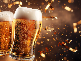 Craft beer celebration background