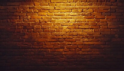 Brick Wall with Spotlights