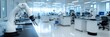 © gunzexx png and bg - A futuristic laboratory filled with advanced robotics and high-tech equipment, showcasing the forefront of technological innovation and scientific research in automation.