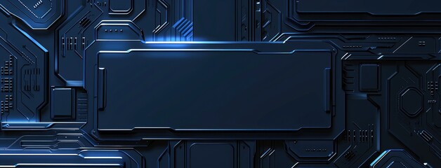 Poster - Futuristic Technology Circuit Board Banner Design