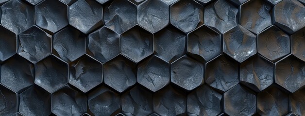 Poster - Abstract Hexagonal Industrial Texture Background