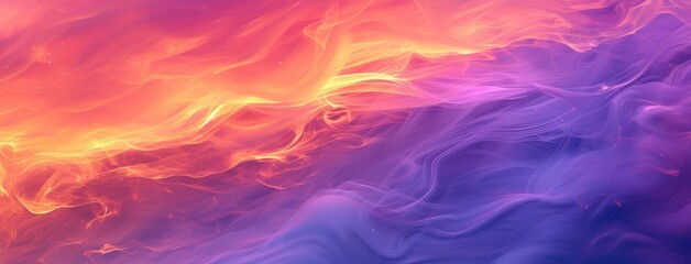 Sticker - Vibrant Abstract Colors of Fire and Ice Fusion