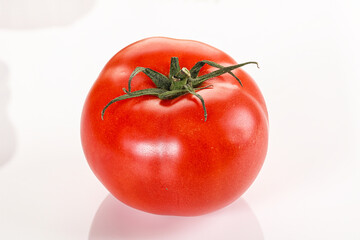 Ripe tasty and juicy tomato isolated