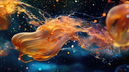 Wall Mural - like cosmic sludge that has been stirred into jelly
