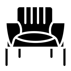 Sticker - Lounge Chair Vector Design Icon Style