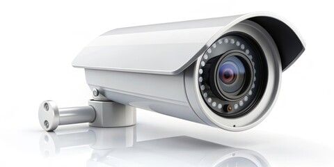 surveillance camera isolated on white background