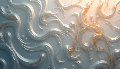 Wall Mural - complex carving on glass texture with realistic patterns, natural colors, and soft lighting for seam