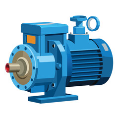 Water Pump motor vector illustration.