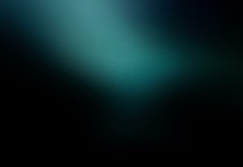 Leinwandbilder - Abstract dark teal green gradient background with grainy texture.