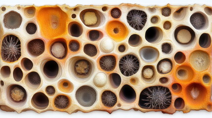 Poster - Abstract Honeycomb Pattern with Small Objects.