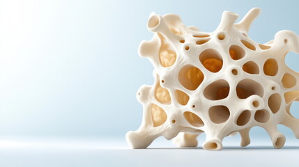 Poster - Abstract Organic Structure with Holes.