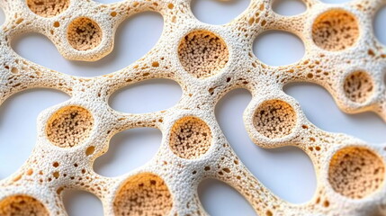 Poster - Abstract Cellular Structure with Round Openings.
