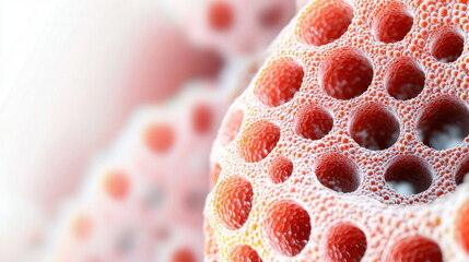 Leinwandbilder - Abstract Red Honeycomb Pattern.