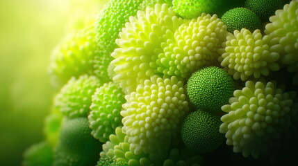 Poster - Abstract Green Organic Shapes.
