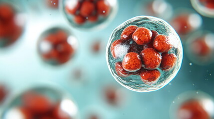 Poster - Cell Division Under Microscope.