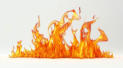 fire flames background isolated