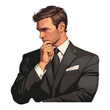 © Atthasit - financial advisor clipart, financial element, professional figure, formal attire