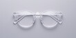 © Дмитрий Першин - Minimalist clear eyeglasses against a neutral background for modern trends