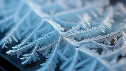 Ice pattern close-up. Winter art