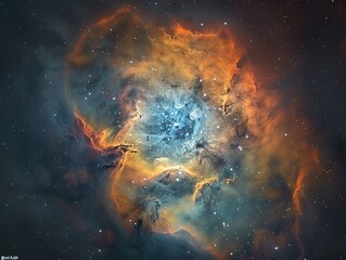 Wall Mural - background of galaxy and stars