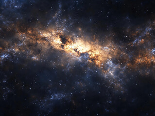 Wall Mural - Night Sky Ultra Starry 8K Textured Galaxy: A Stellar Panorama of the Cosmos