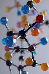 Detailed Molecular Model Representation of Xylonite Chemical Compound Showcasing Atomic Connectivity and Structural Configuration