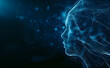 © LimitART - Woman interface of artificial intelligence with wireframe
