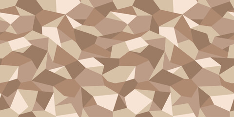 Desert camouflage pattern for clothing design. Triangular camouflage military pattern. 