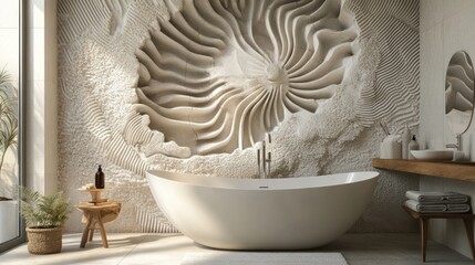 3D wall mural with intricate details and depth, offering a dynamic addition to any room design.