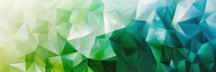 Abstract Green and Blue Triangle Pattern Background