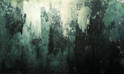 Aufkleber - A textured abstract background featuring dark greens and soft highlights, evoking a moody, atmospheric feel.