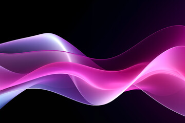 abstract purple neon wave background.