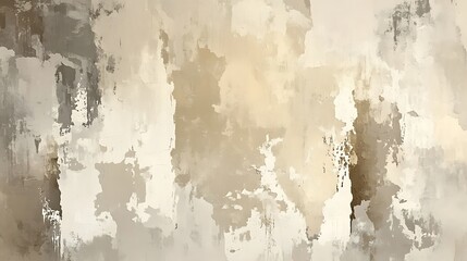 Aufkleber - An abstract image featuring a textured surface with shades of beige, cream, and light brown, creating a calm and neutral visual effect.