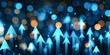 © Andres Mejia - Blue arrows pointing up representing growth and success
