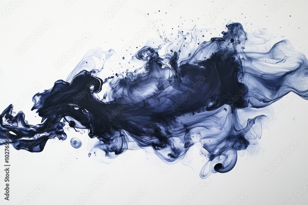 Water diluted ink texture with subtle blending, giving a soft, flowing ...