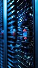 Aufkleber - Server cooling system, blue glowing lights