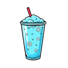 Wall Mural - Cartoon Slushie Illustration