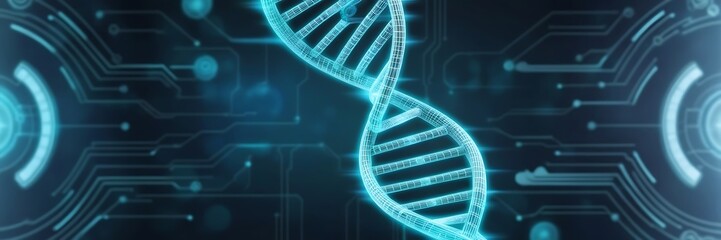 human genome cell. Science laboratory experiments analysis and genetic engineering study.