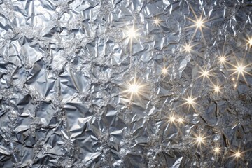 elegant, vibrant, abstract, shiny, decorative, glitter, glowing, luxurious, radiant, sparkle, Silver foil glitter metal wall with glowing shiny light abstract texture background framing