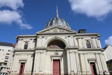 L'église Notre Dame de bon port, église néo gothique, ville de Nantes, département de la Loire Atlantique, France