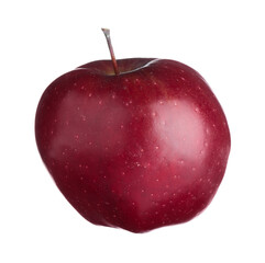 Poster - One fresh red apple isolated on white