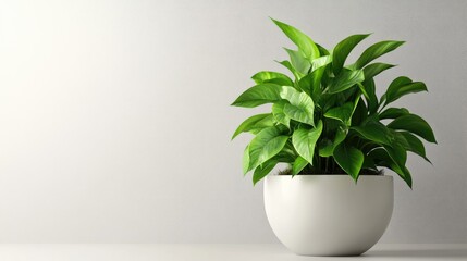 modern house plant with black pot cutout isolated on white or transparent background