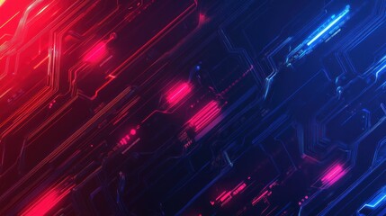 Abstract tech futuristic digital cyber energy glowing connections background wallpaper AI generated image