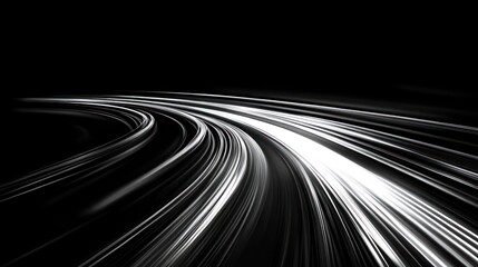Wall Mural - futuristic background light white speed network digital lines technology cybernetic wallpaper ai gen