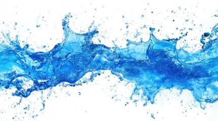 Aerial blue water splash abstract background